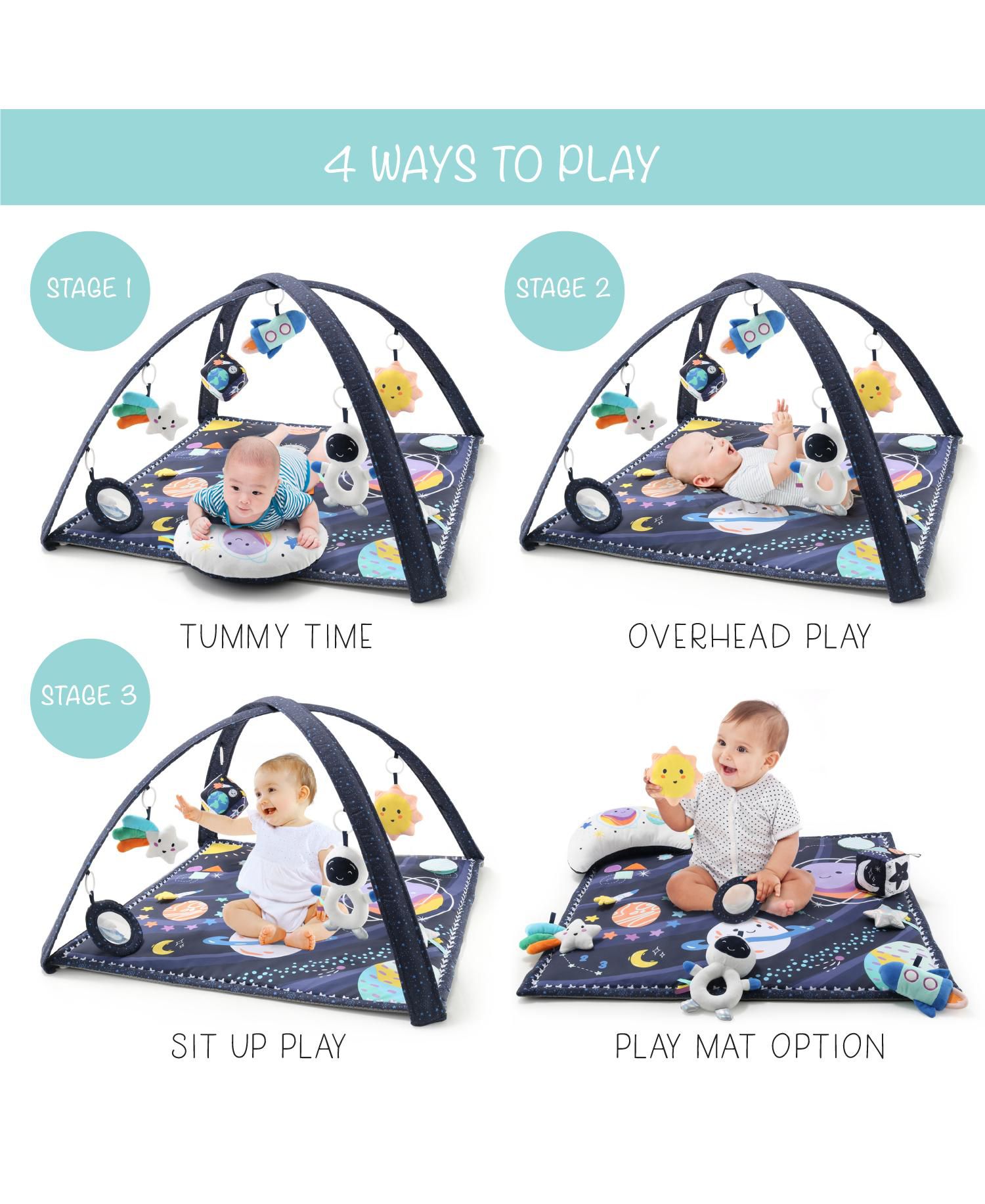 Space 7-in-1 Activity Play Gym and Play Mat for Baby