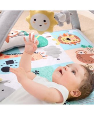 7 in 1 Baby Play Gym and Tummy Time Mat, Safari 123