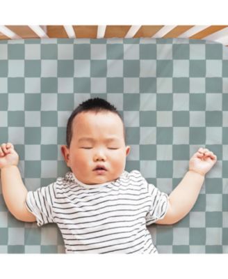 Cheerful Check Cotton Jersey 4 Pack Fitted Crib Sheets