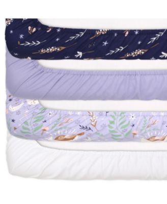 Lunar Love Microfiber 4 Pack Crib Sheets