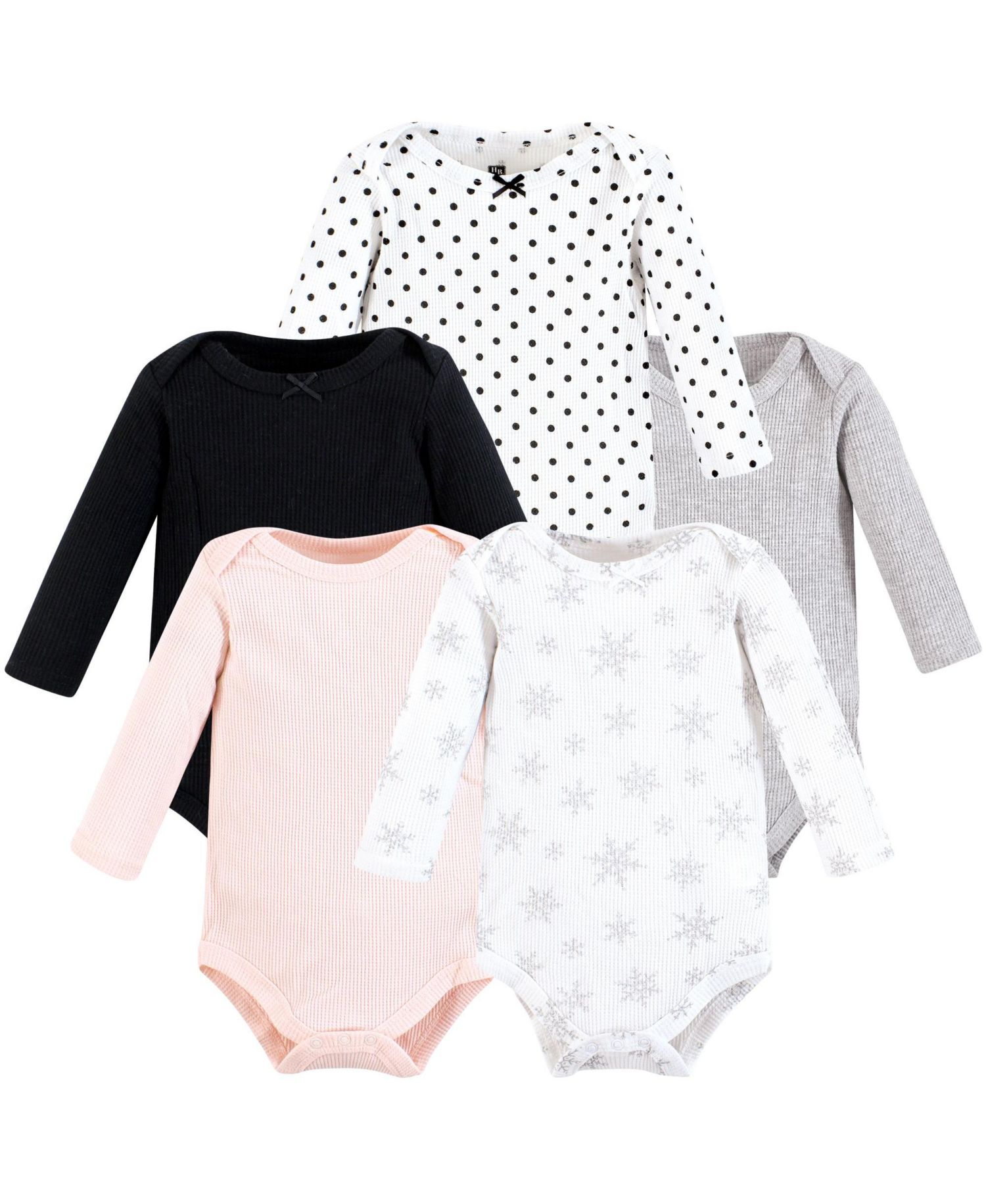 Baby Girls Hudson Thermal Long Sleeve Bodysuits