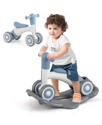 3-in-1 Toddler Rocking Horse with Detachable Balance Bike and Board ...