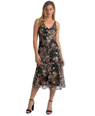 sam edelman sequin dress Sam Edelman Womens Sequined Velvet Trim Cocktail And Party Dress, Pink