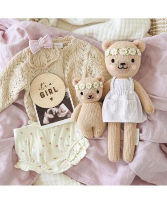 cuddle+kind Unisex Baby honey bear (flower crown) - Baby