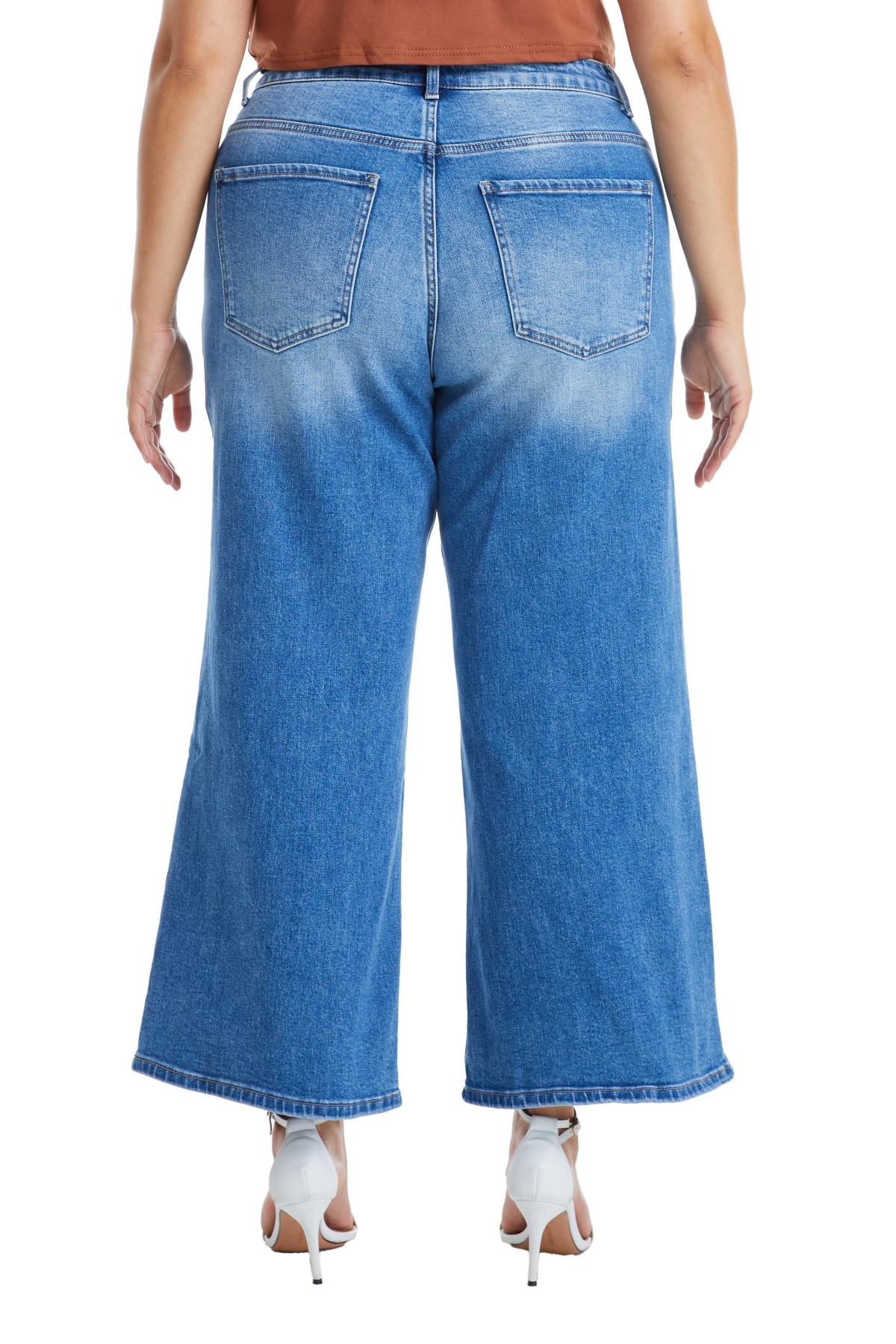 BAYEAS WOMEN'S HIGH RISE WIDE LEG JEANS 