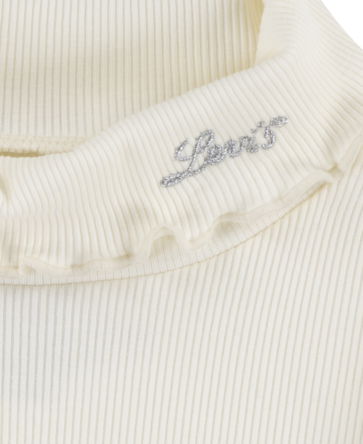 Levi's Little Girls Turtle Neck Top and V-Neck Ruffled Skirtall, 2-Piece Set