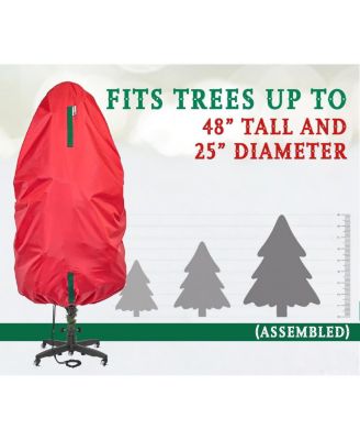Upright Christmas Tree Storage Bag For Topiary and Holiday Tree up to 4 ft Tall