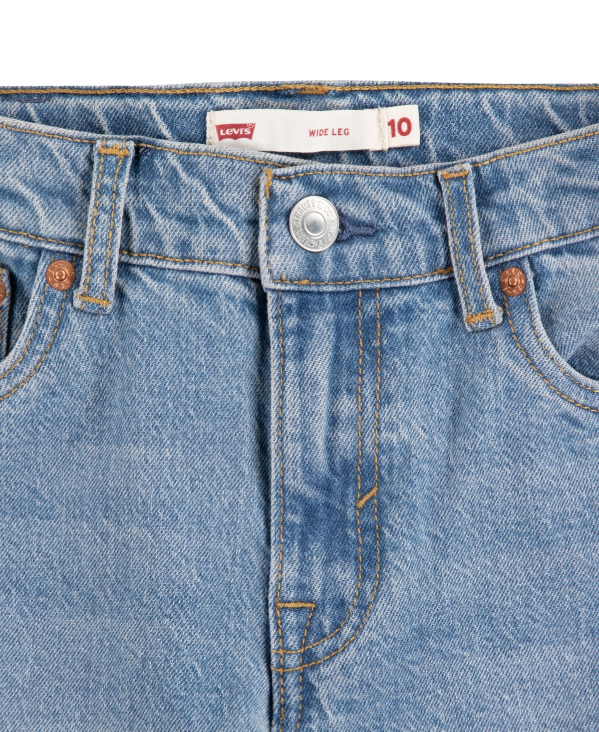 Levi's Big Girls Wide Leg Cargo Denim Jean