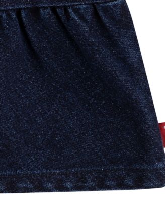 Little Girls 2-Piece Long Sleeve Top and Sparkle Tiered Skirtall Set