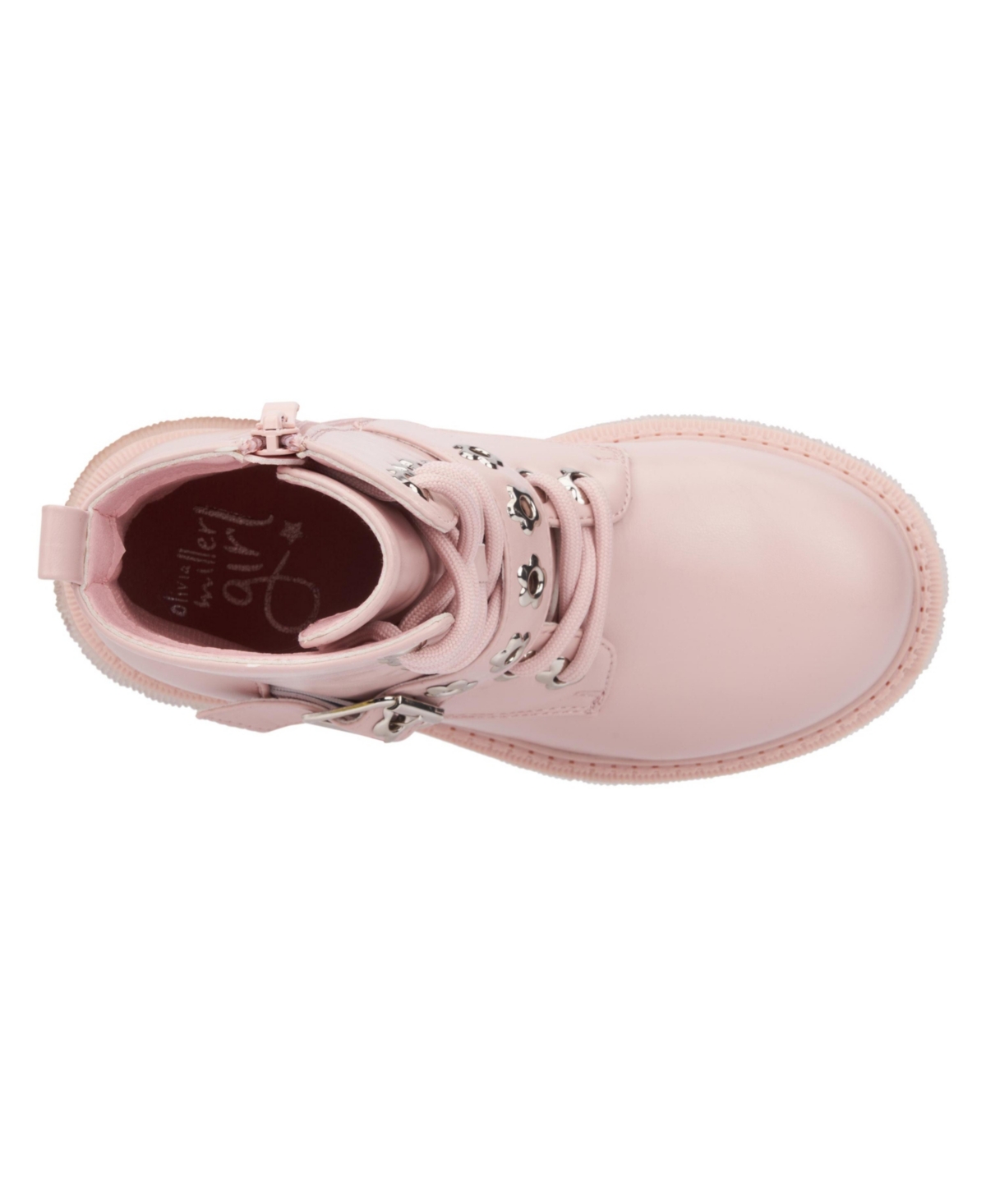 Olivia Miller Little Girls Star Bright Combat Boots