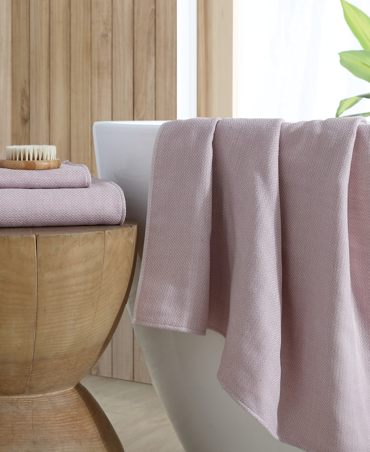 Uchino Natural Dyed Cotton Wash Cloth Towel, 14" X 13" In Wine