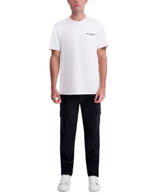 Men's Peached Slim-Fit Cargo Pants