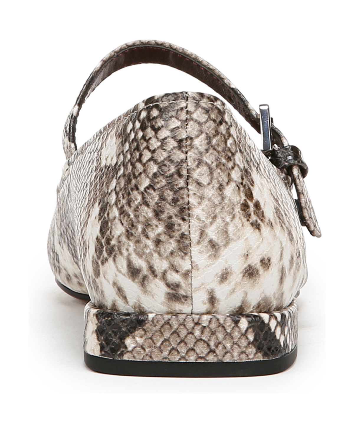 Franco Sarto Nalin Pointed Toe Flat In Grey Snake Print Faux Leather