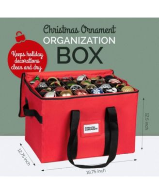 Adjustable Dividers and 4 Trays Christmas Storage Box