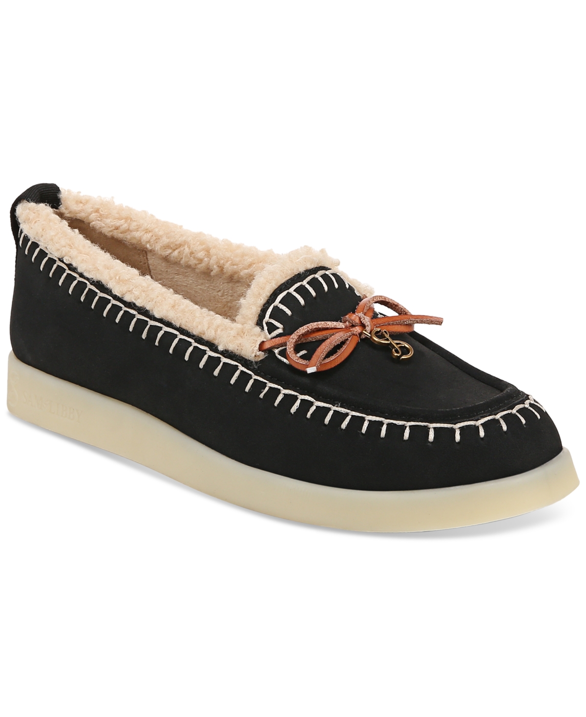 Women's Savannah Moc Toe Loafers - Black