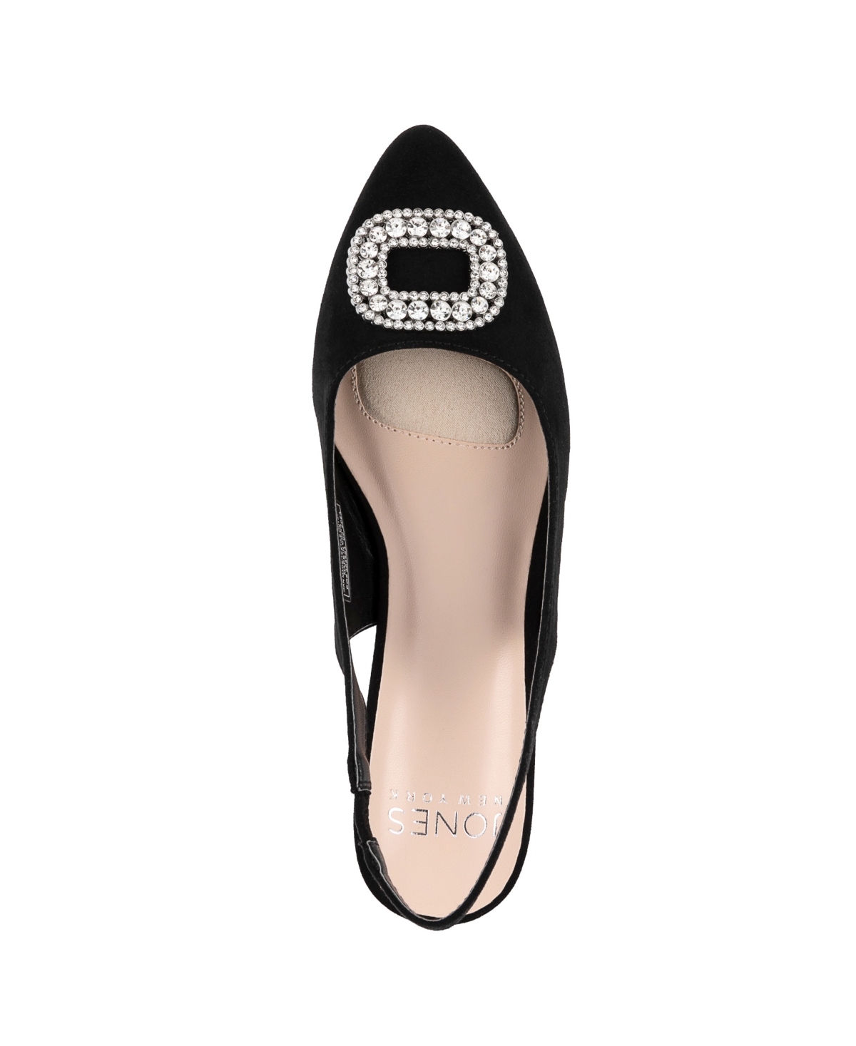 Jones New York Women's Quarry Pointed Toe Slingback Flats In Black Micro