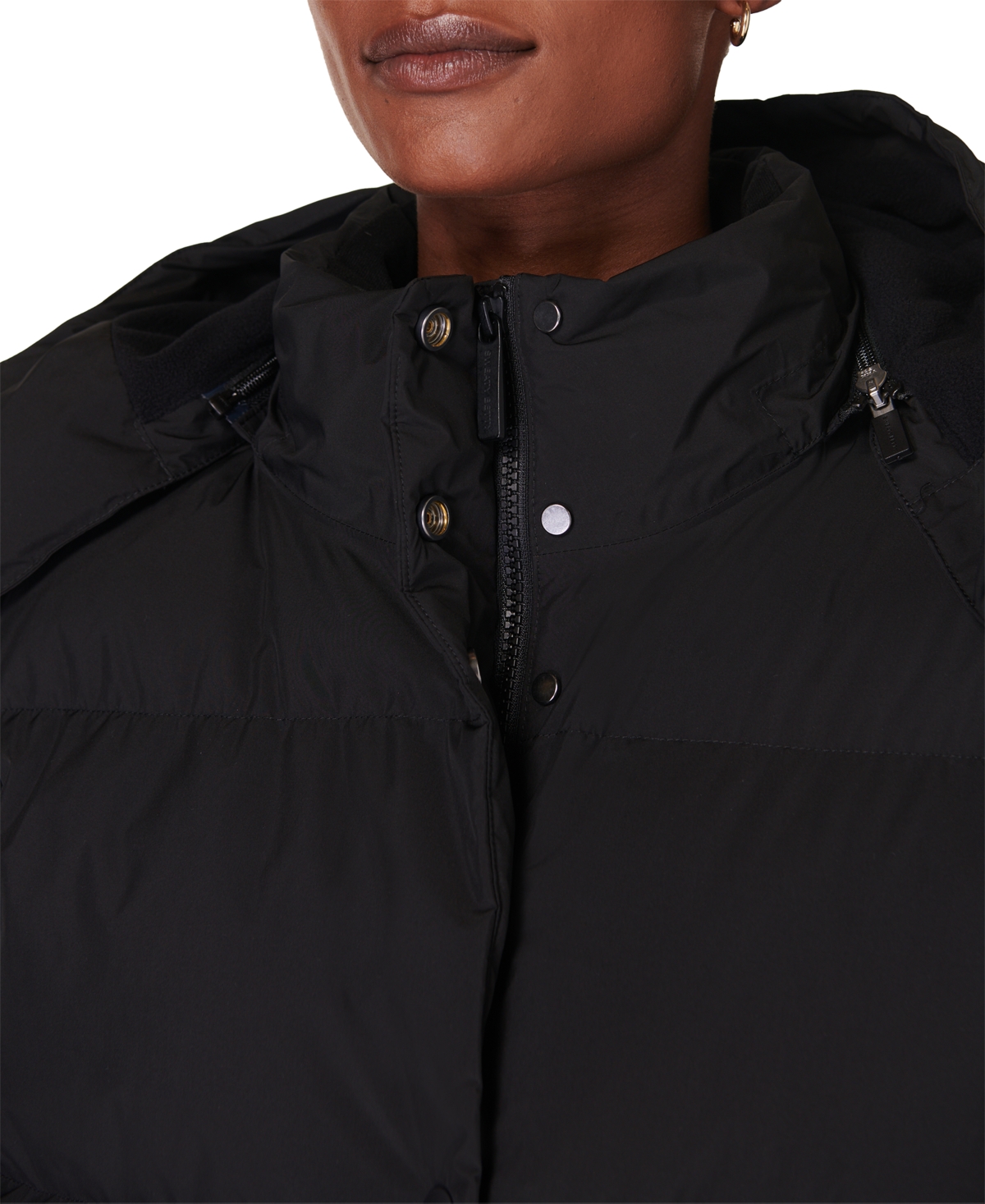 Sweaty Betty Women's Nimbus Hooded Puffer Coat In Black