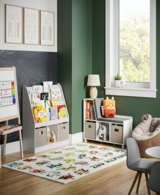 Book Nook Collection Kids Storage Bench with Cubbies