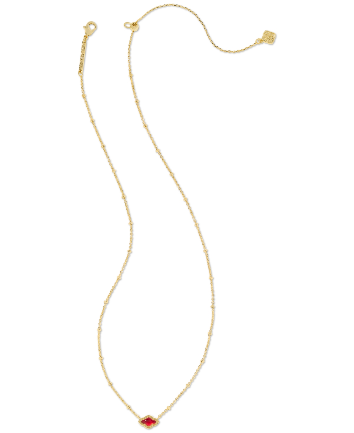 Kendra Scott 14k Gold-plated Mother-of-pearl 19" Adjustable Mini Pendant Necklace, 14"-18" In Gold Cranb