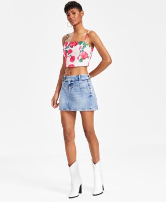 GUESS - Women's Nani Denim Mini Skirt