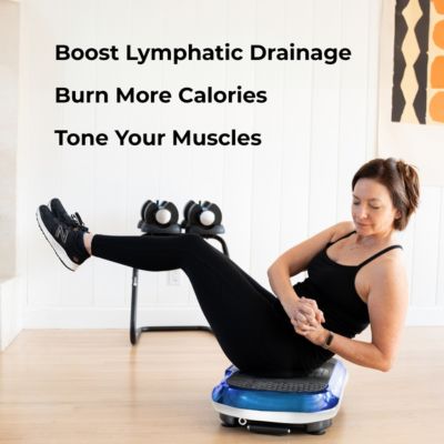 Waver Vibration Plate - Full Body Fitness Platform with Loop Bands for Weight Loss & Toning