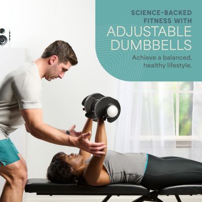 25Lbs Adjustable Dumbbells - 6-in-1, Compact, Quick Adjust for Full Body Home Gym