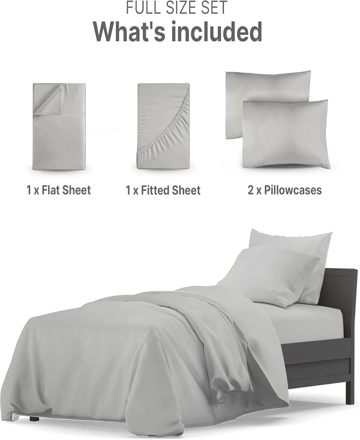 Cgk Unlimited 4 Piece Sheet Set 100% Cotton 1000 Thread Count - King