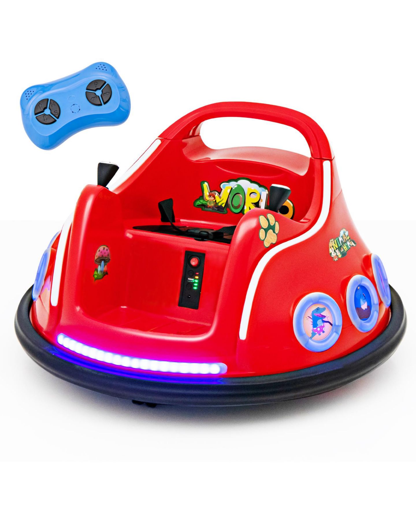 Детская игрушка HONGGE 12V Ride-On Bumper Car with Remote Control and LED Lights, Ages 1.5-6 — фото 1