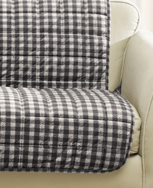 Shop Sure Fit Velvet Deluxe Pet Armless Loveseat Slipcover With Sanitize Odor Release In Sable