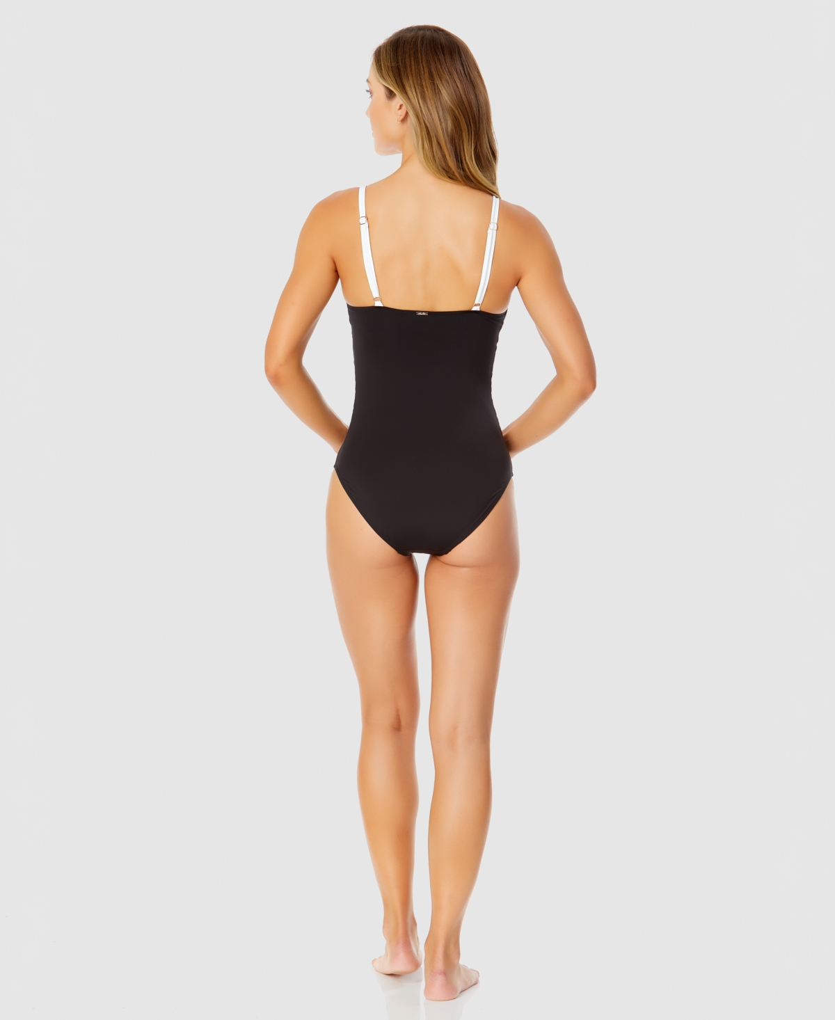 ANNE COLE WOMEN'S MESH-INSET ONE-PIECE SWIMSUIT 
