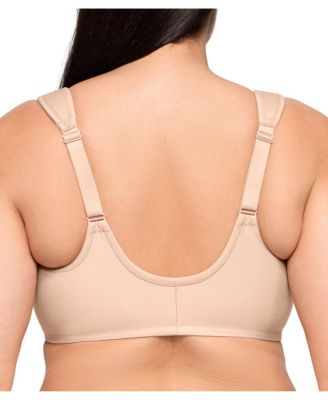 Plus Size Front-Closure Cotton Wonder Underwire Bra #1241