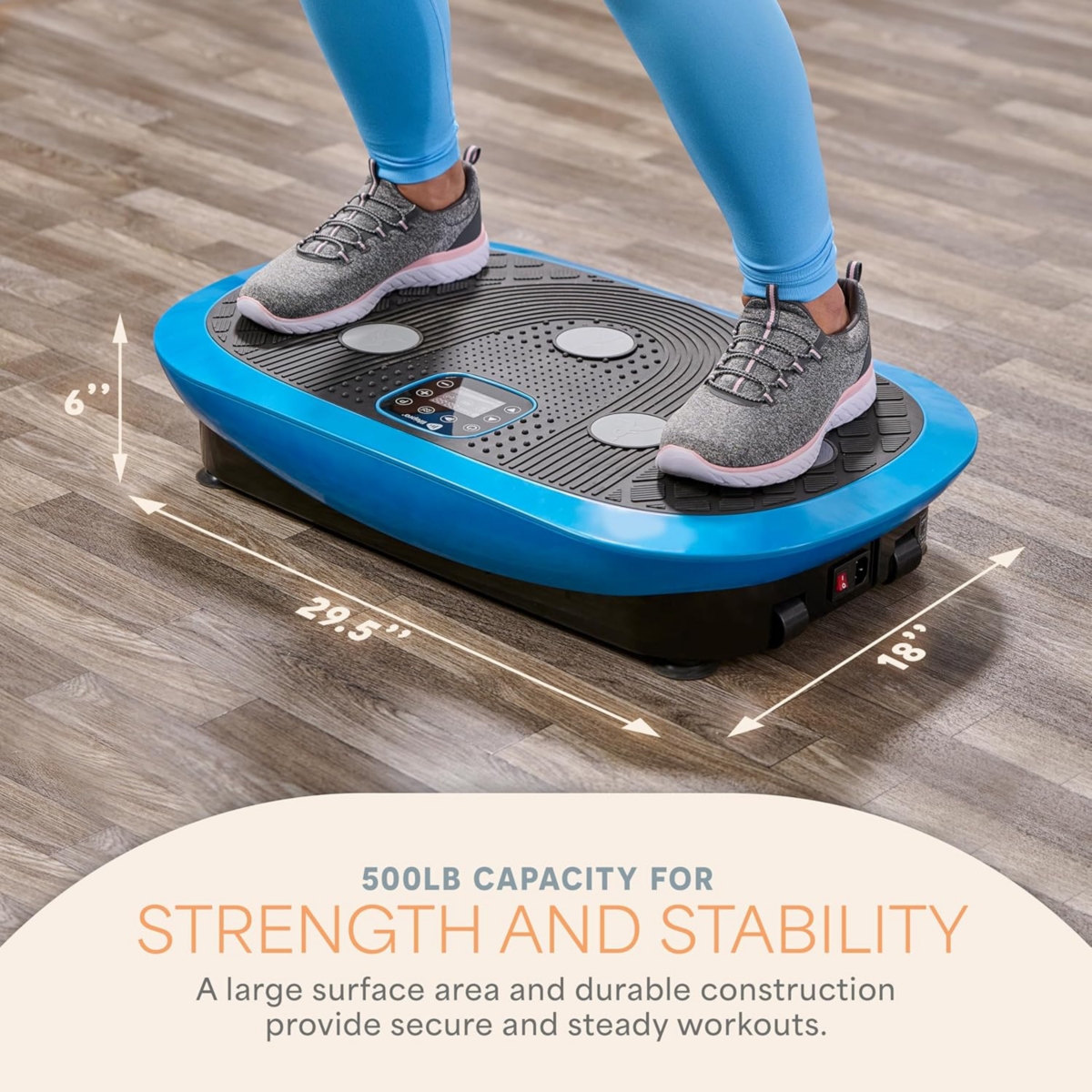 Lifepro Rumblex Plus 4D Vibration Plate – Triple Motor Oscillation & 3D/4D Motion for Weight Loss