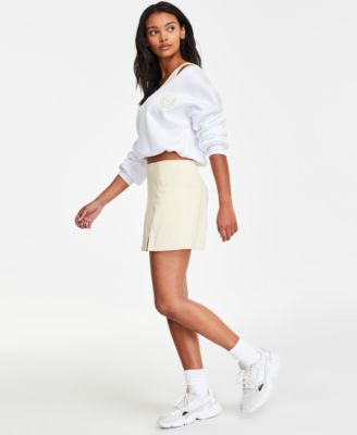 Juniors' Double-Slit Pull-On Mini Skirt