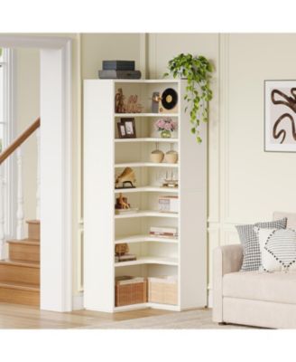 9-Tier Bookcase – Tall Freestanding Display Shelf with Open Shelves for Home Office, Living Room or Bedroom