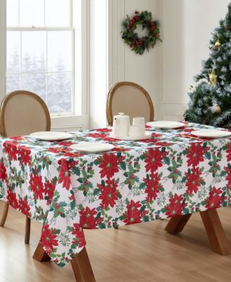 Easy Care Holiday Tablecloth, 60" x 102"