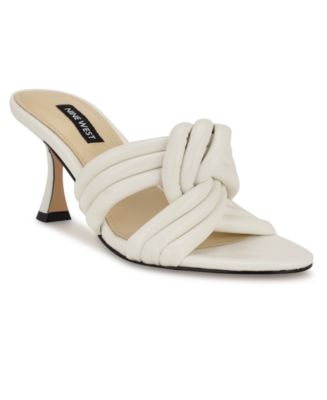 Nine West Women's Norene Slip On Tapered Heel Dress Sandals - Macy's