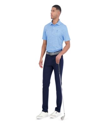 Men's Yarn Dye Heather Sports Fit Polo Shirt