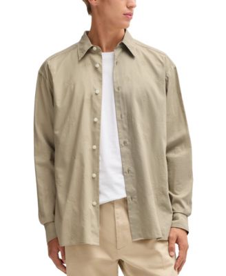 Hugo Boss - Men's Embroidered Relaxed-Fit Dress Shirt