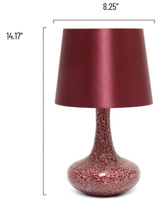 14.17" Patchwork Crystal Glass Table Lamp