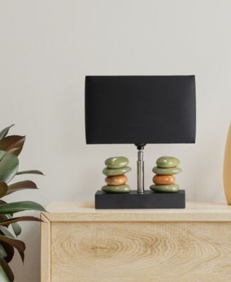 14" Contemporary Tranquil Stone Table Lamp