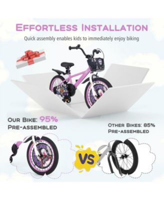 16/18 Inch Kids Bike for 4-8 Years Old Sport Bicycle with Adjustable Handlebar and Saddle