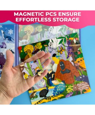 2x48 Magnetic Travel Puzzles for Kids Ages 4-6 - Road Trip Activities