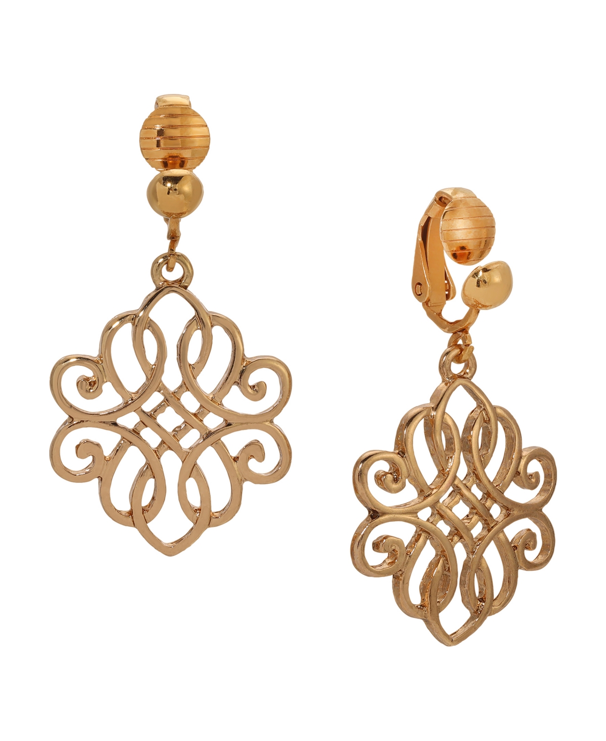 2028 FILIGREE CLIP EARRINGS 