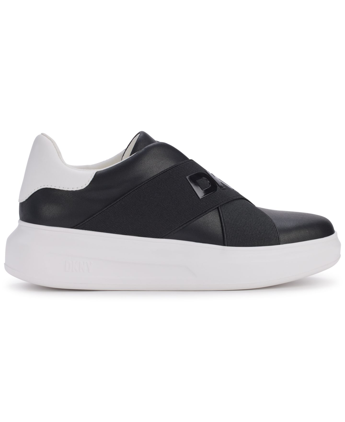 Женские кроссовки DKNY Jaye Slip-On, цвет: Чёрный / Белый — фото 2