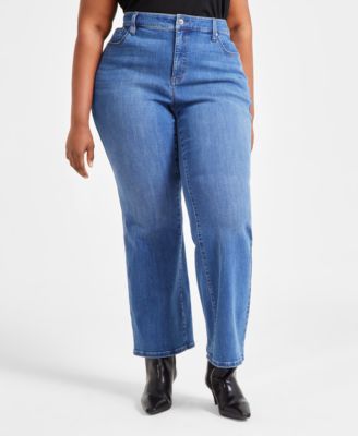 I.N.C. International Concepts - Plus Size Mid-Rise Bootcut Jeans