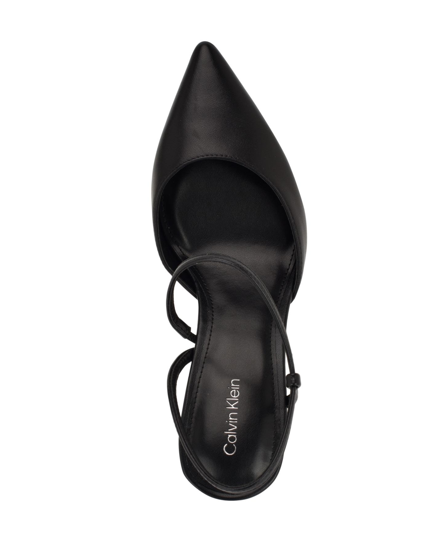 Женские туфли Calvin Klein Cordera Strappy Slip-On Stiletto Pumps, цвет: Чёрный — фото 4