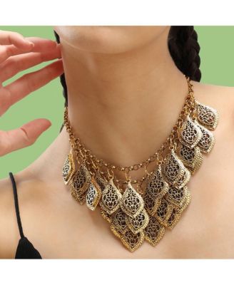Women's Leaf Statement Necklace