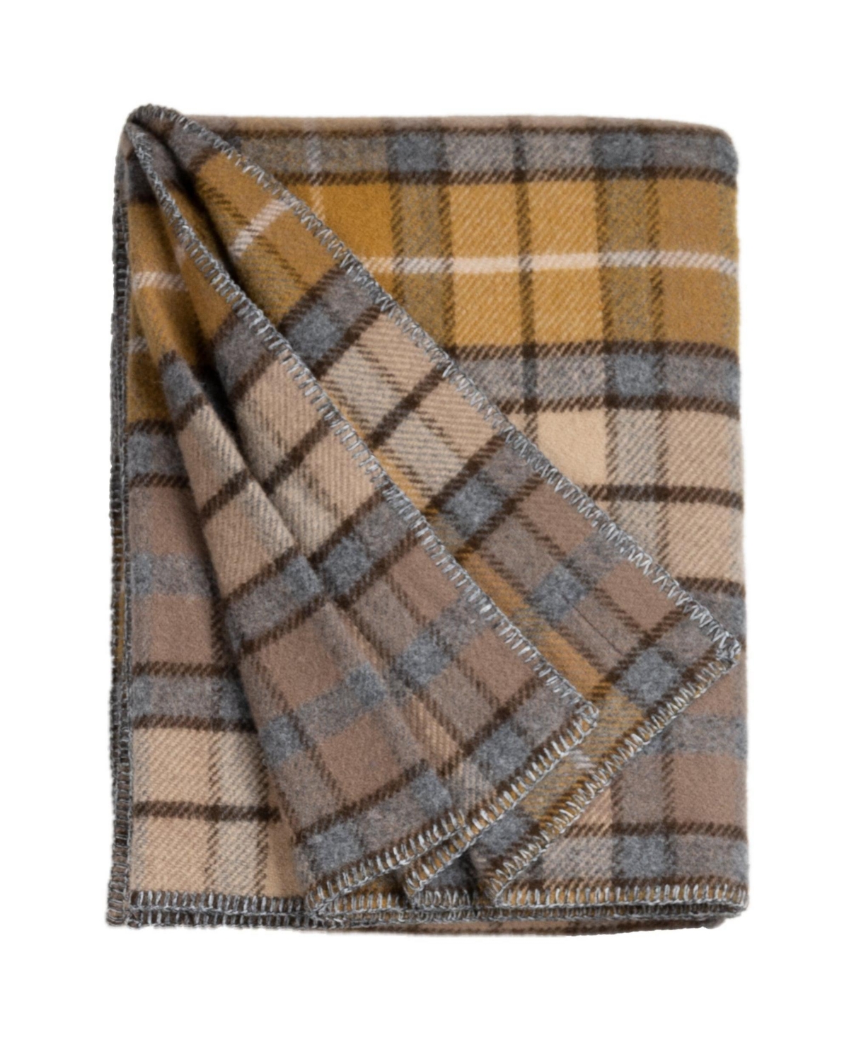 Prince Of Scots Highland Tweeds Big Throw, 59" X 80" In Brown