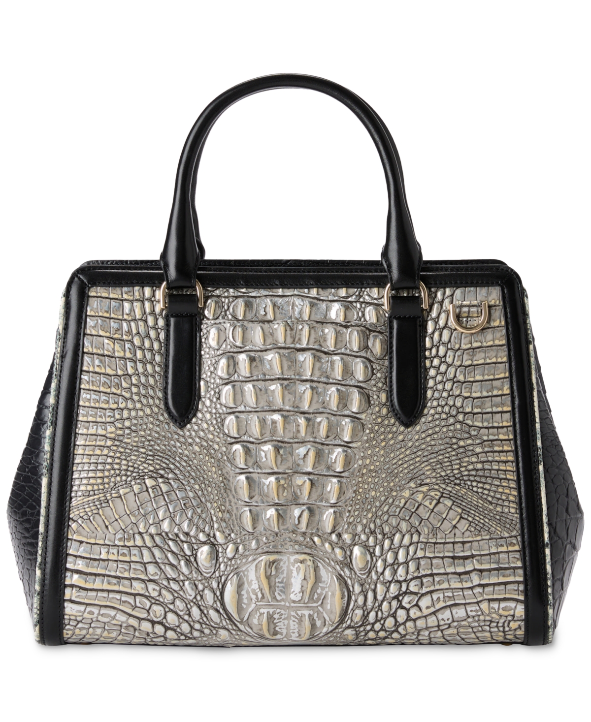 Brahmin Finley Azurine Leather Satchel