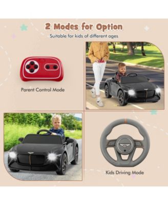 12V Powered Car Kids Ride-on Racer Car Licensed Bentley Bacalar